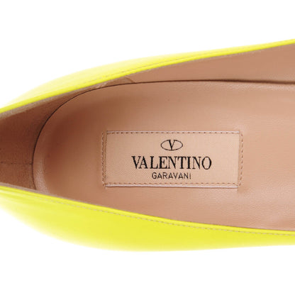 Valentino Garavani Matte Calfskin Rockstud New Plain 100mm Pumps 39 Yellow 7 of 9