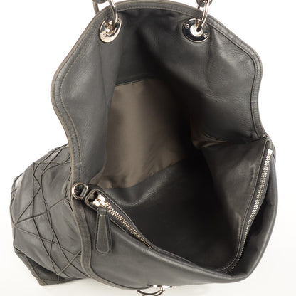 Christian Dior Lambskin Cannage Medium Granville Tote Grey 5 of 9