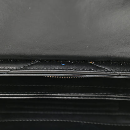 Saint Laurent Calfskin Y Quilted Monogram Toy Loulou Crossbody Bag Black 9 of 9