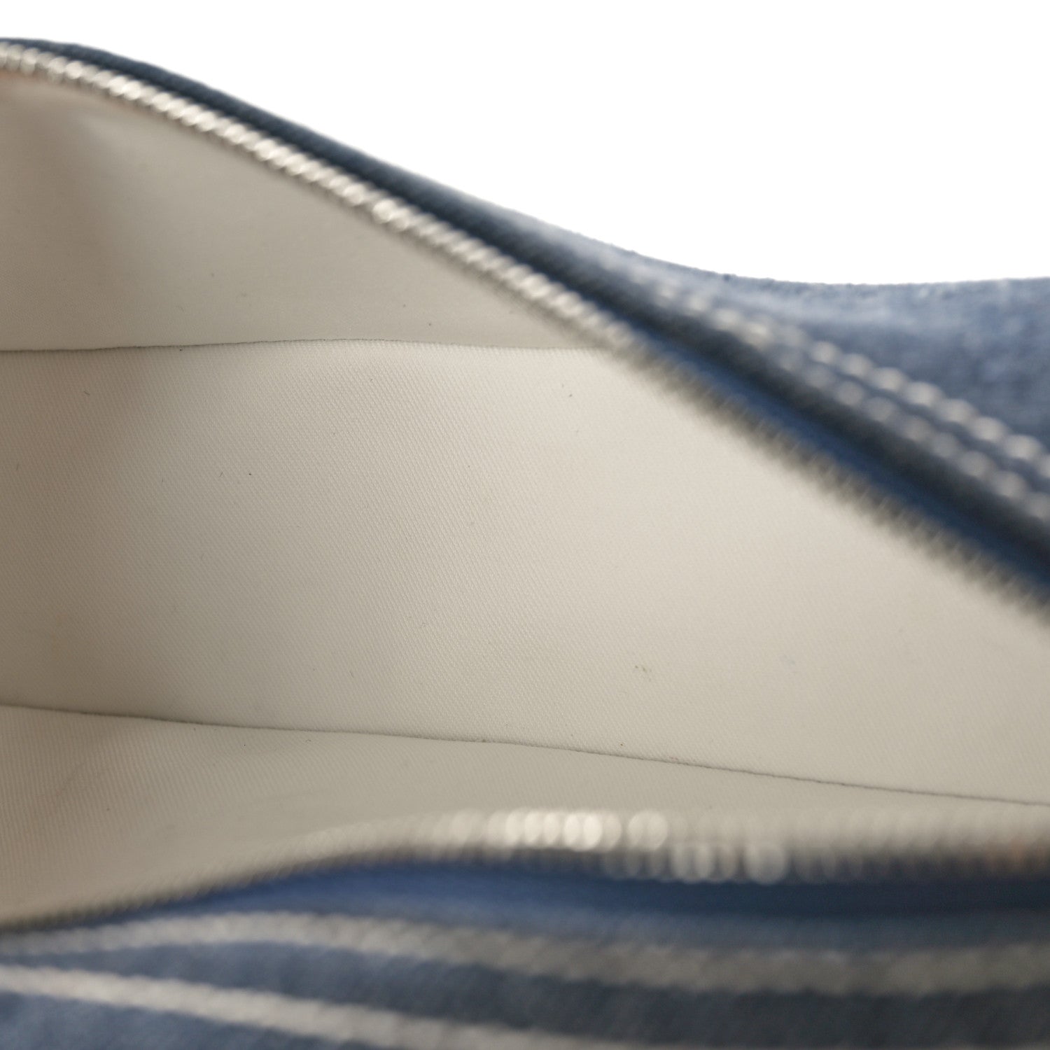 Loro Piana Denim L19 Extra Pocket Pouch Blue Warm Tan 5 of 9