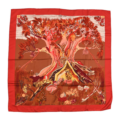 Hermes Silk Kuggor Tree Scarf 90 1 of 3