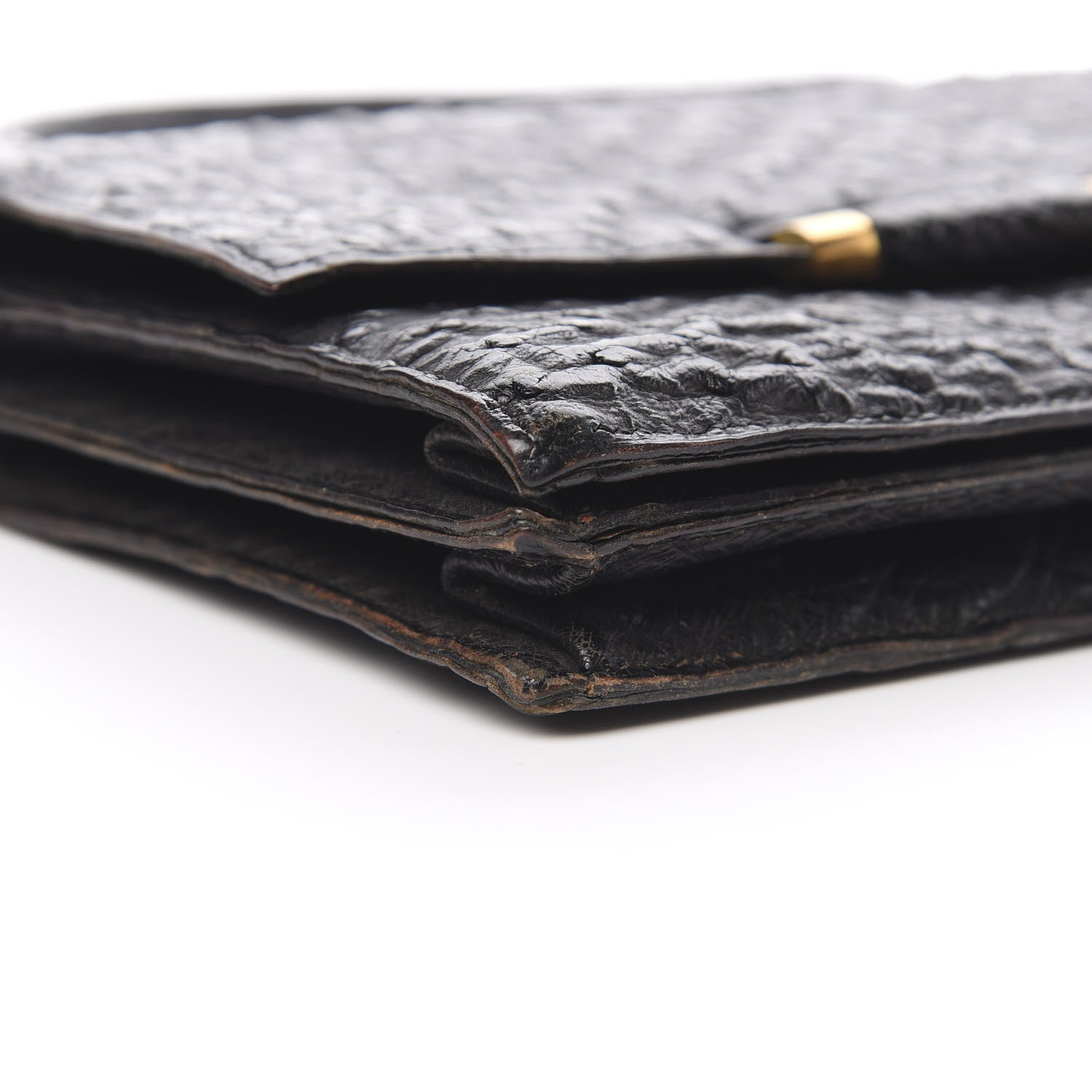 Hermes Ostrich Palonnier Bag Black 8 of 19