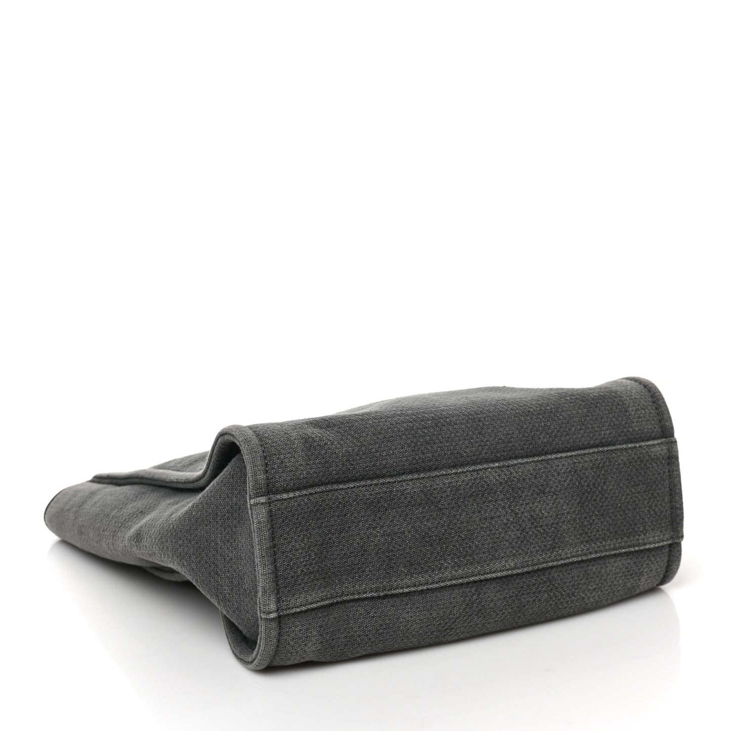 Canvas Mini Deauville Tote Dark Grey
