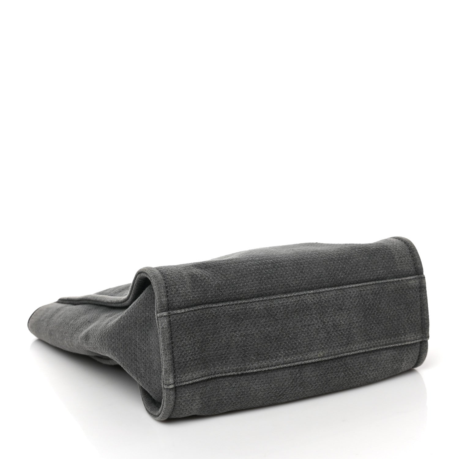 Chanel Canvas Mini Deauville Tote Dark Grey 5 of 11