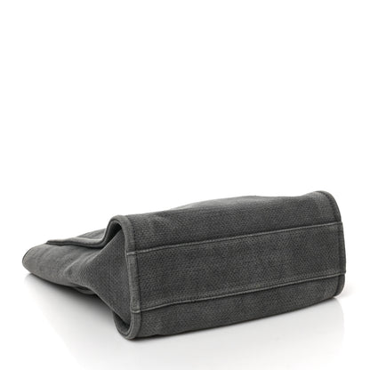 Chanel Canvas Mini Deauville Tote Dark Grey 5 of 11
