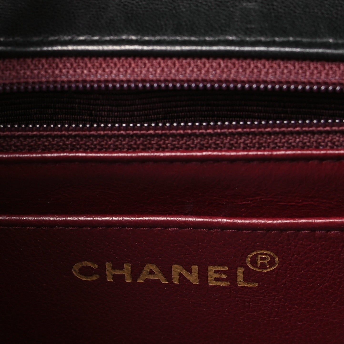 Lambskin Quilted Small Single Flap Black