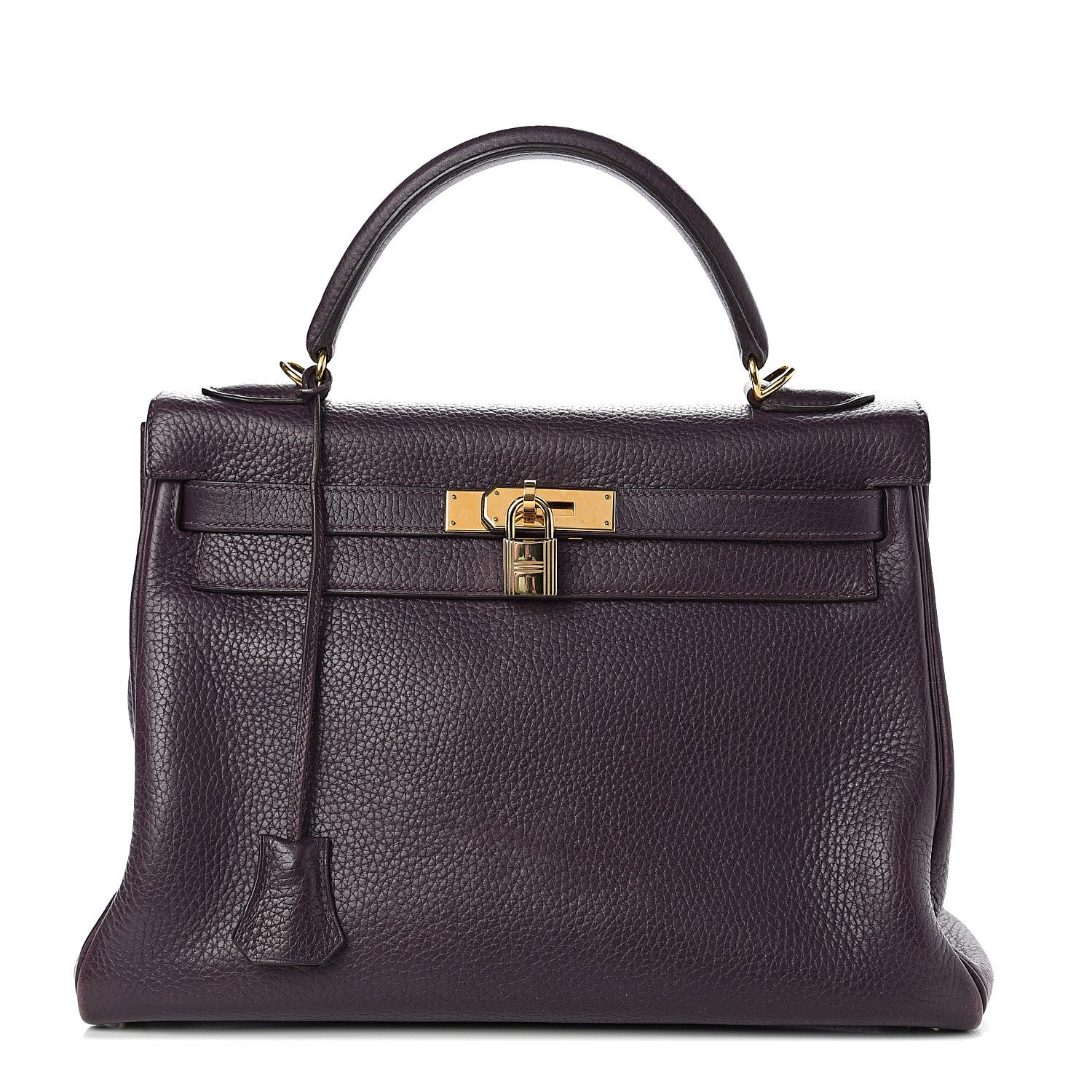Hermes Taurillon Clemence Kelly Retourne 32 Raisin 1 of 12