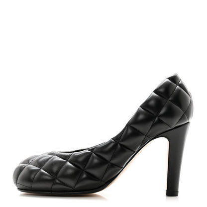 Bottega Veneta Nappa Matelasse Padded Dream Pumps 35 Black 1 of 10