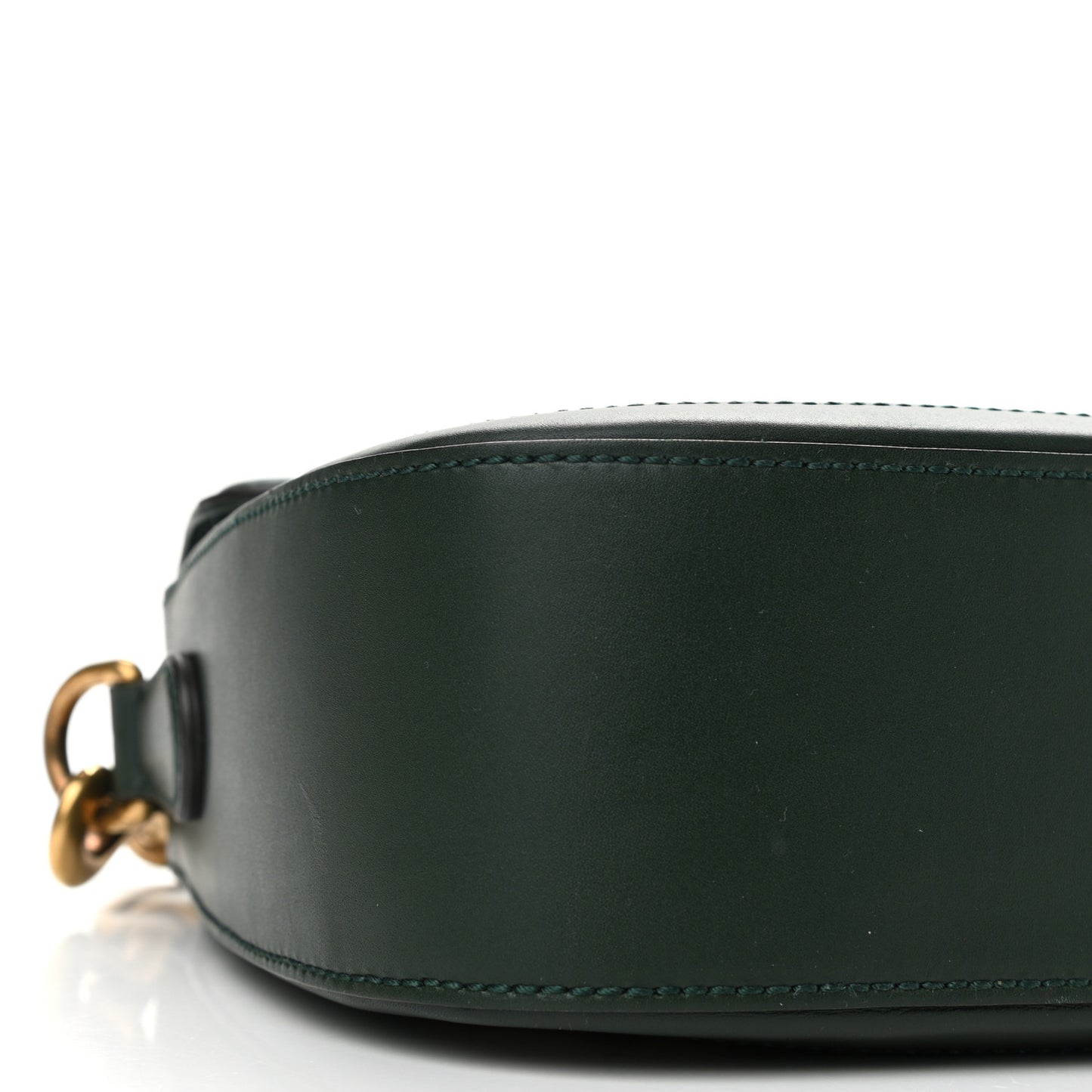 Monogram Calfskin Medium Lady Web Shoulder Bag Beige Green