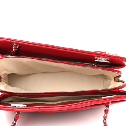 Chanel Soft Caviar Timeless Shopping Tote Red 5 of 8