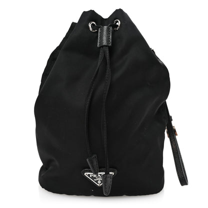 Prada Re-Nylon Saffiano Bucket Wristlet Black 1 of 9