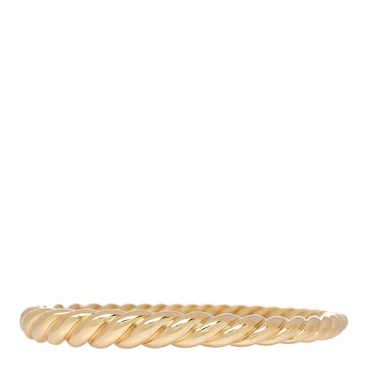 David Yurman 18K Yellow Gold 6mm Pure Form Cable Bracelet 1 of 3