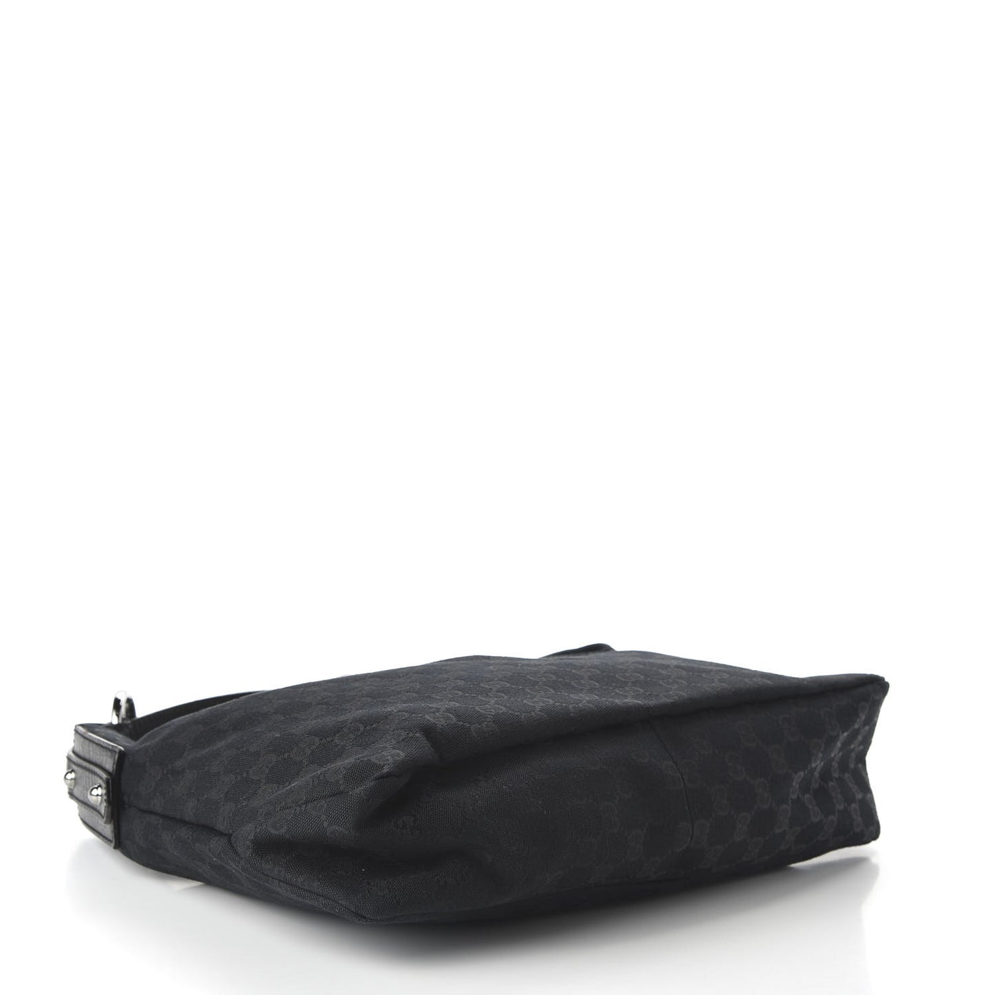 Monogram Medium Horsebit Chain Hobo Black