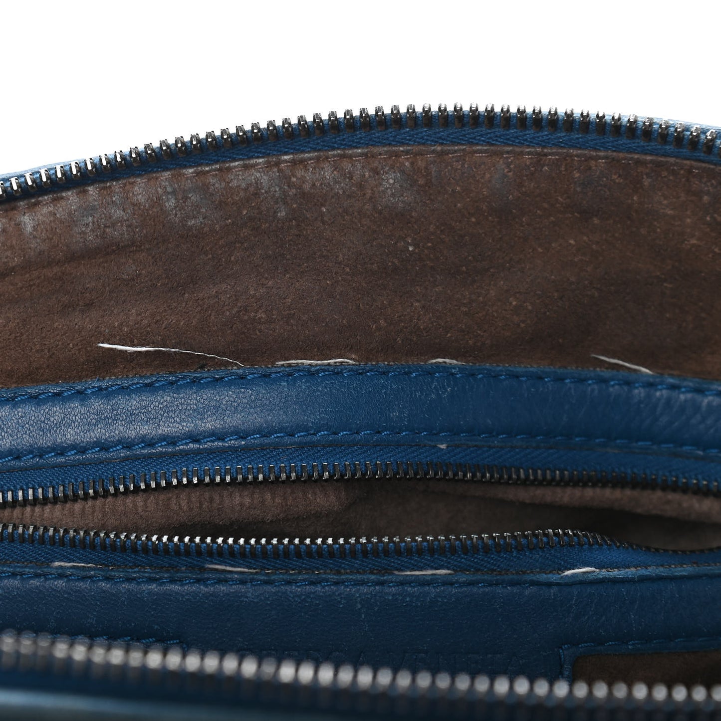 Nappa Intrecciato Nodini Bag Petrol Blue