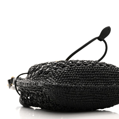 Miu Miu Raffia Shoulder Bag Black 8 of 9