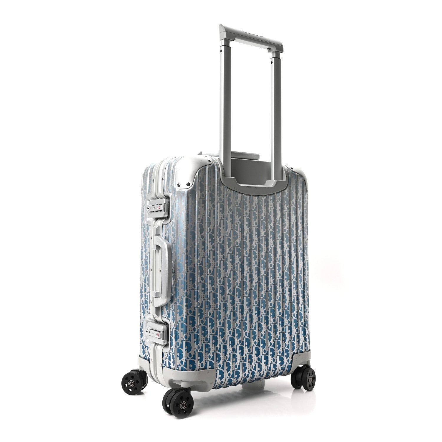 Christian Dior X RIMOWA Aluminum Gradient Cabin Luggage Blue Multi 2 of 9