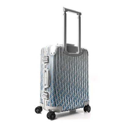 Christian Dior X RIMOWA Aluminum Gradient Cabin Luggage Blue Multi 2 of 9