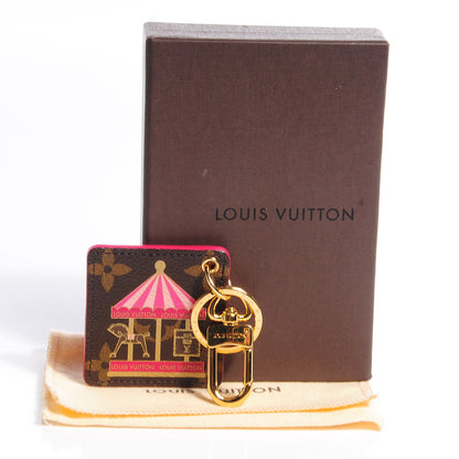 Louis Vuitton Monogram Illustre Carousel Bag Charm Key Ring Pink 3 of 6