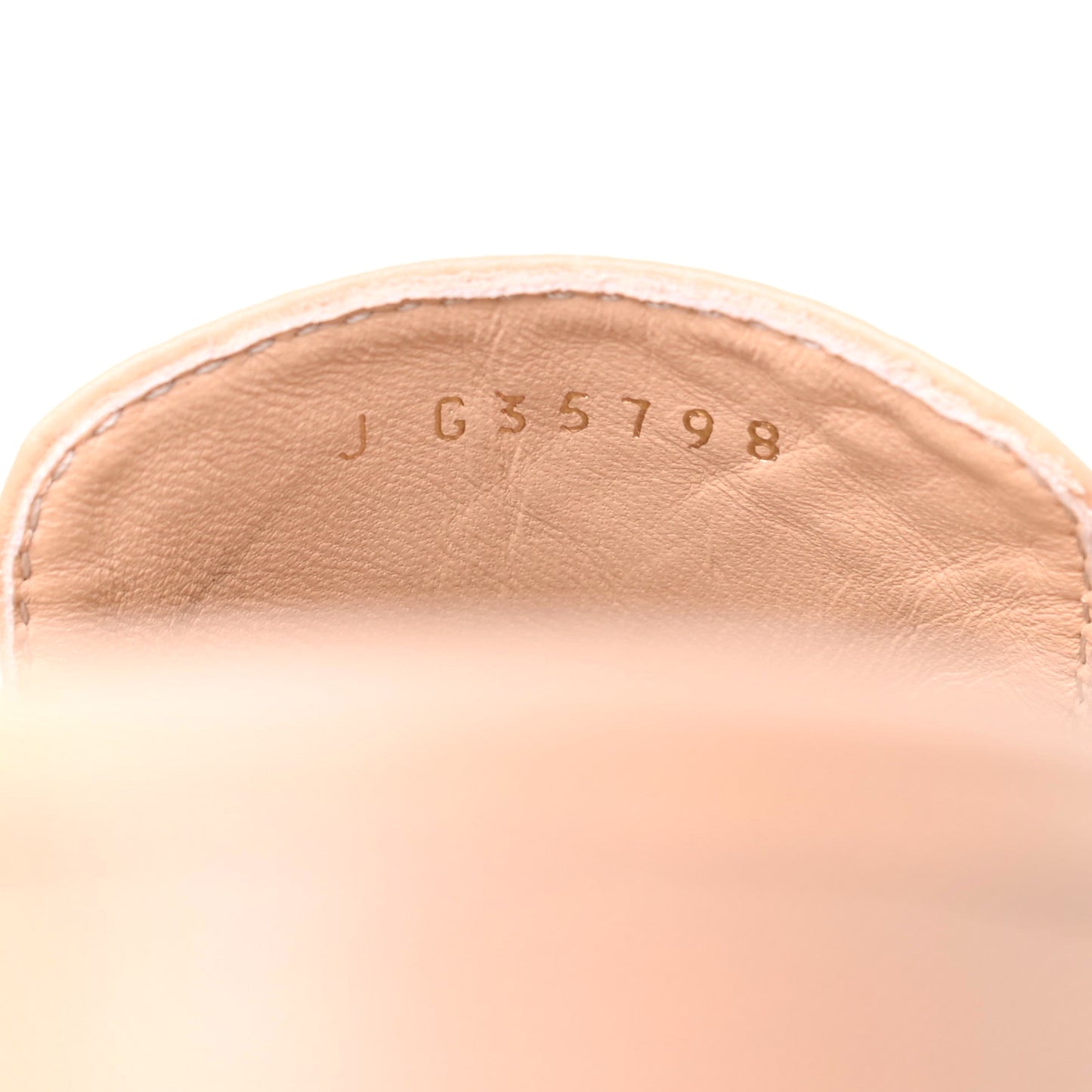 Lambskin Pearl CC Mules 40.5 Beige