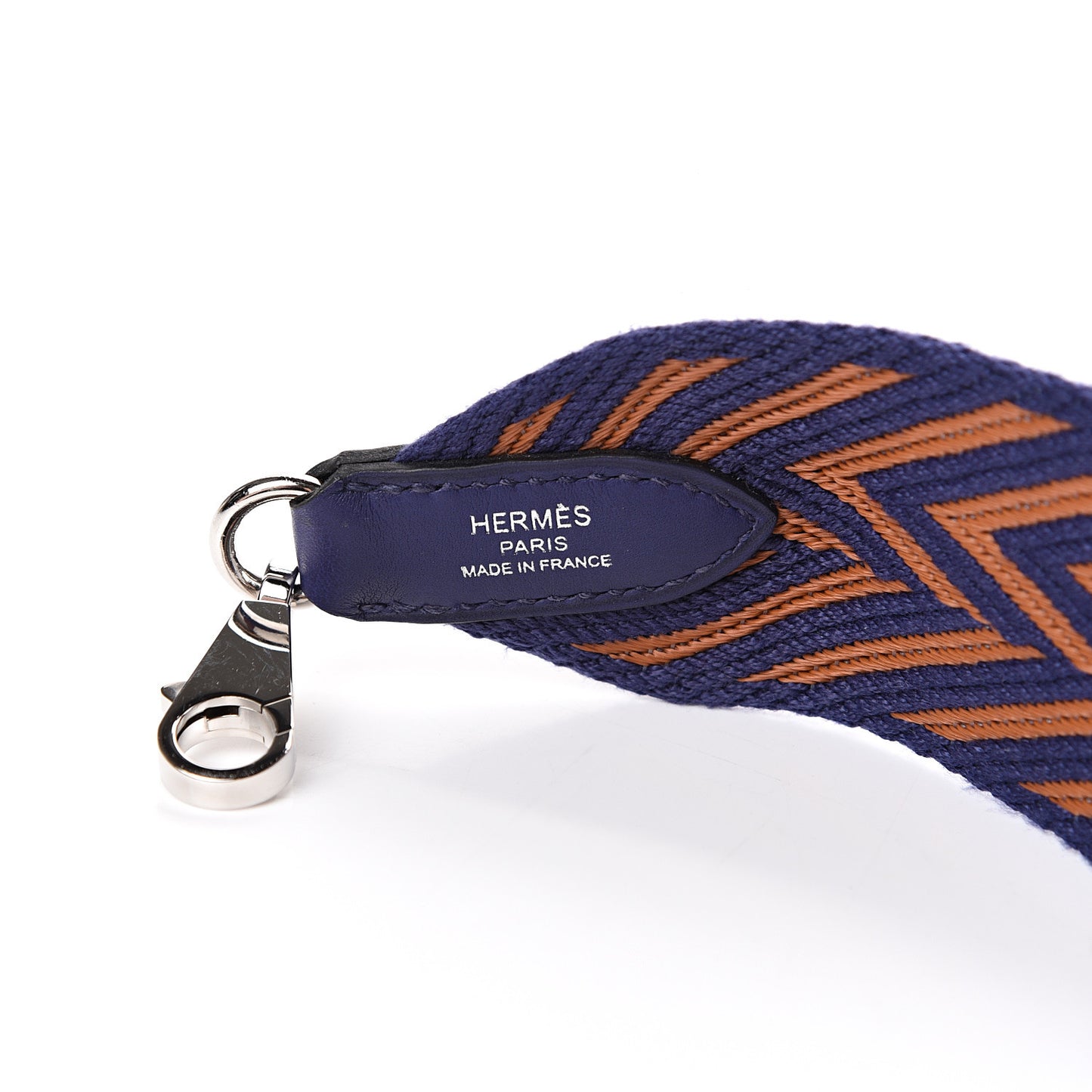 Toile Swift 50mm Sangle ZigZag Shoulder Strap Bleu Encre Gold