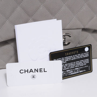 Chanel Iridescent Caviar Jumbo Double Flap Grey 9 of 9