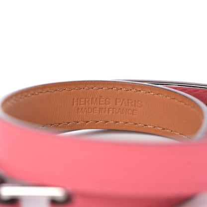 Hermes Swift Rivale Double Tour Bracelet S Rose Azalee 4 of 7