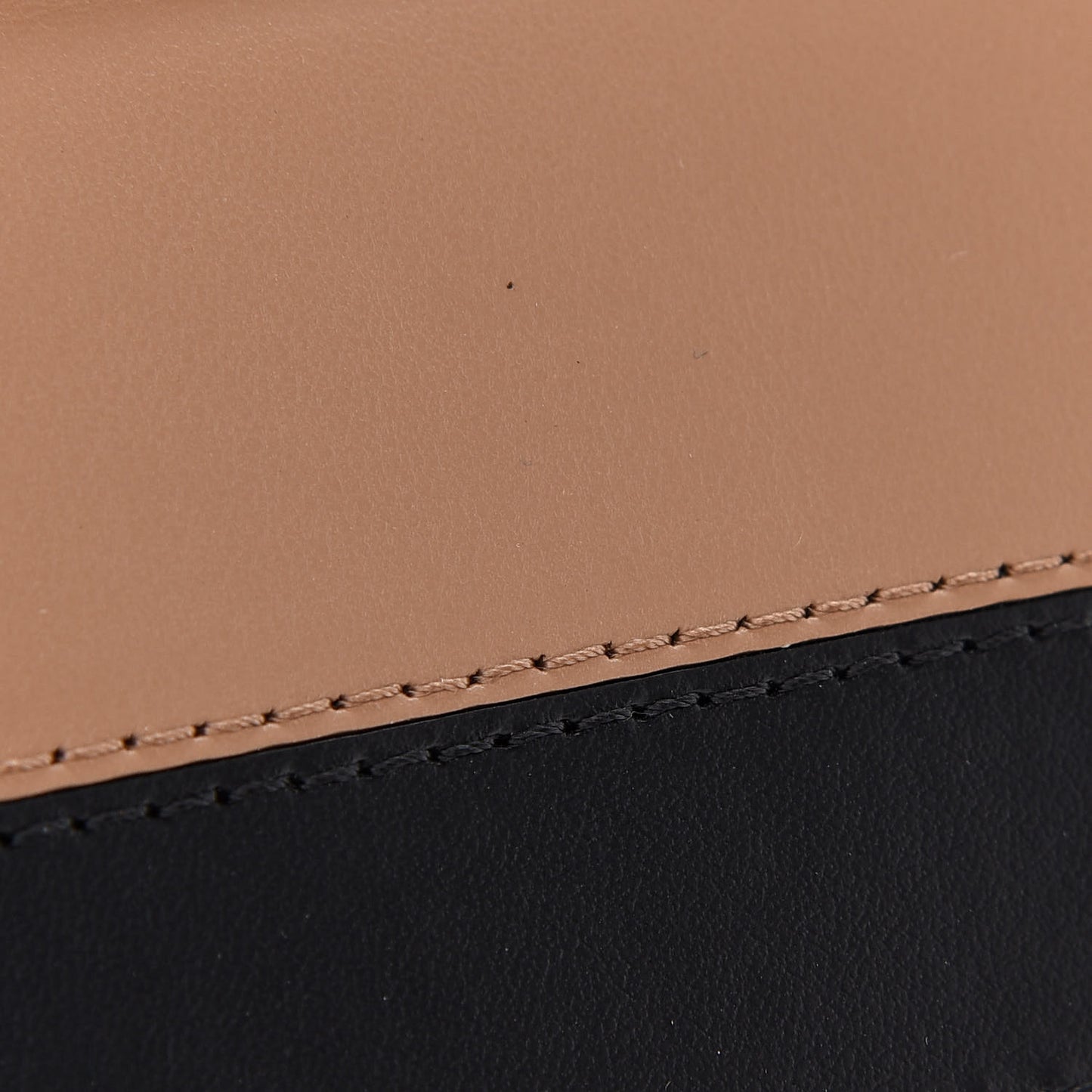Smooth Calfskin Striped Mini Pocket Bag Camel