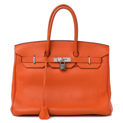 Hermes Togo BIRKIN 35 Orange 1 of 12
