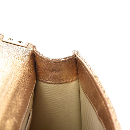 Chanel Metallic Goatskin Quilted Rita Flap Gold 16 of 19