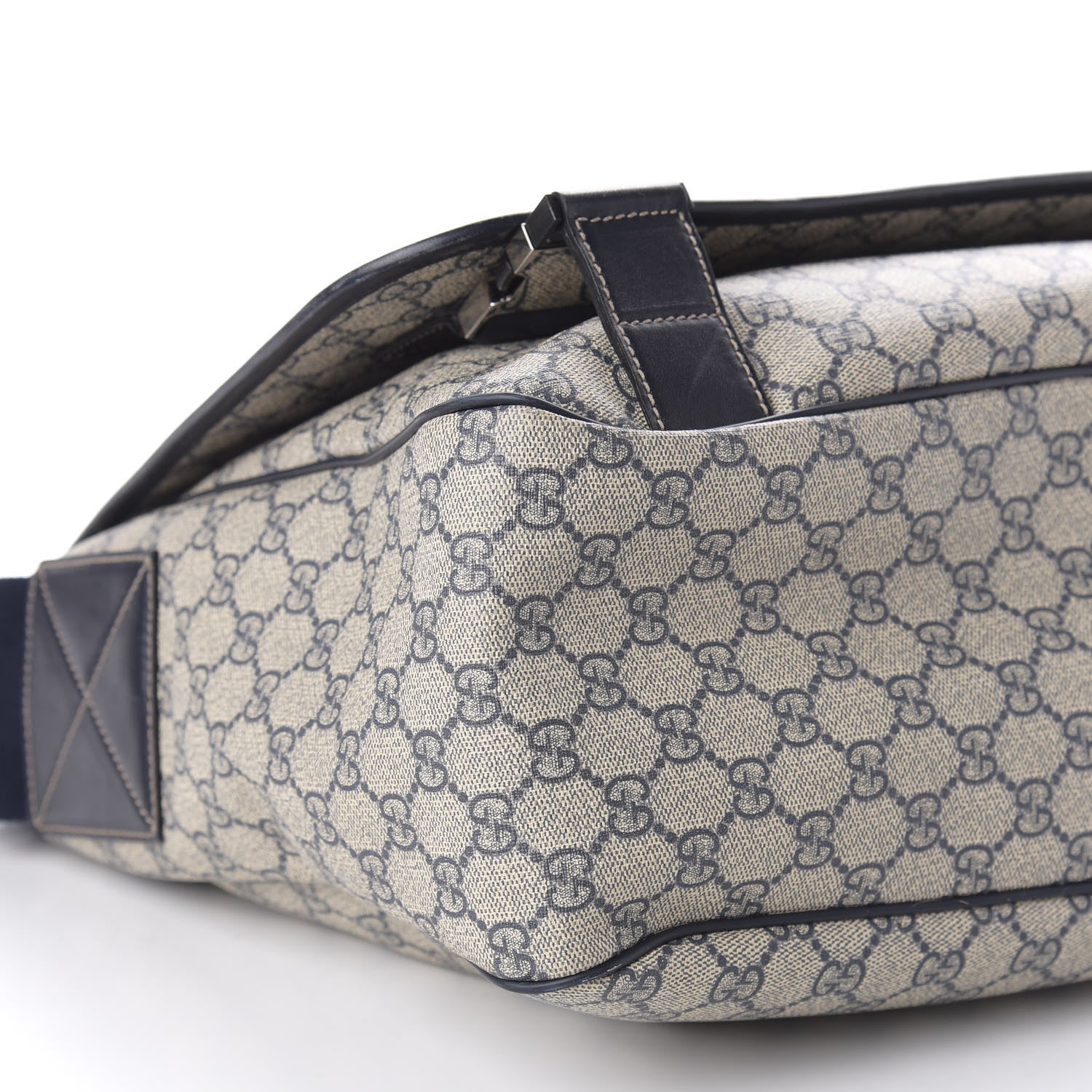 Gucci GG Plus Monogram Messenger Diaper Bag Navy 6 of 11