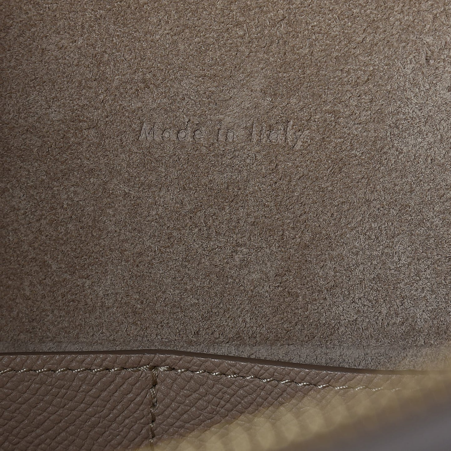 Grained Calfskin Mini Belt Bag Light Taupe