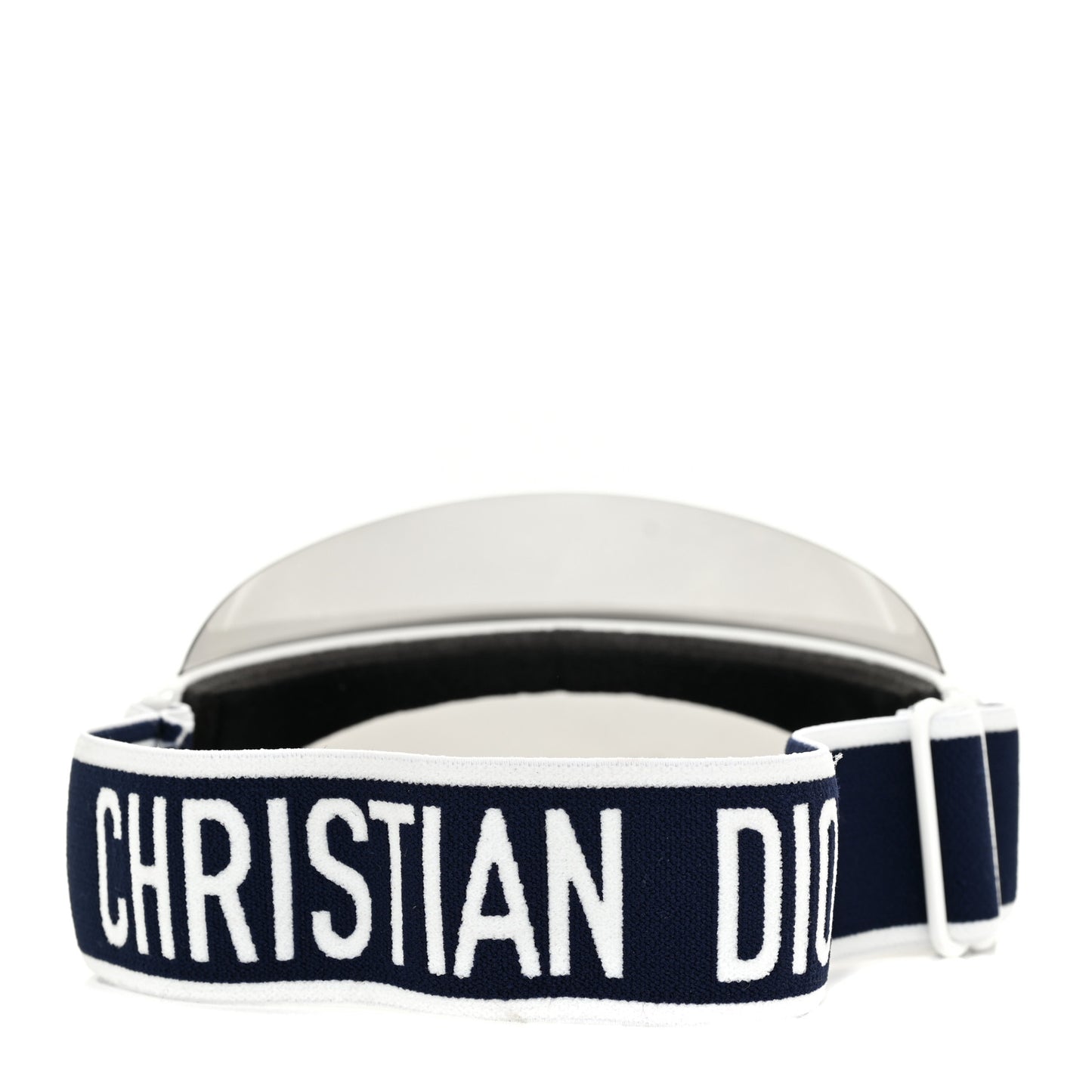 Mirrored DiorClub1 Sun Visor White Black