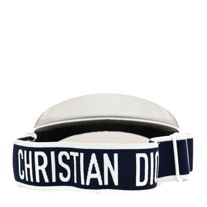 Christian Dior Mirrored DiorClub1 Sun Visor White Black 4 of 7
