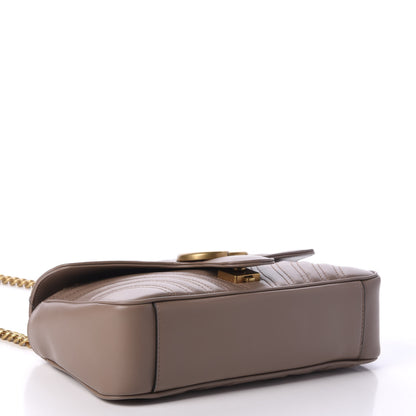 Gucci Calfskin Matelasse Small GG Marmont Shoulder Bag Porcelain Rose 4 of 10