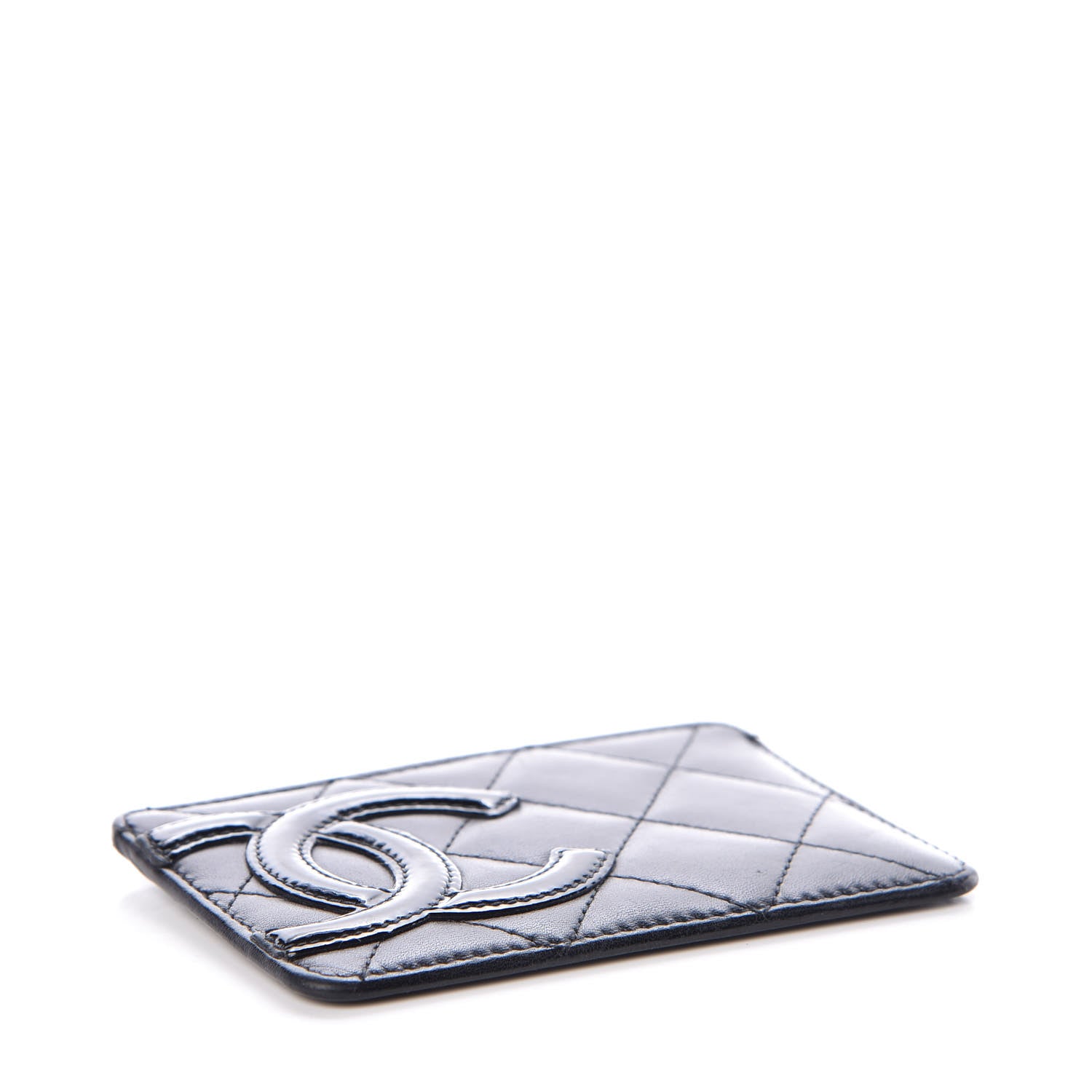 Chanel Calfskin Quilted Cambon Card Holder Black 4 of 7