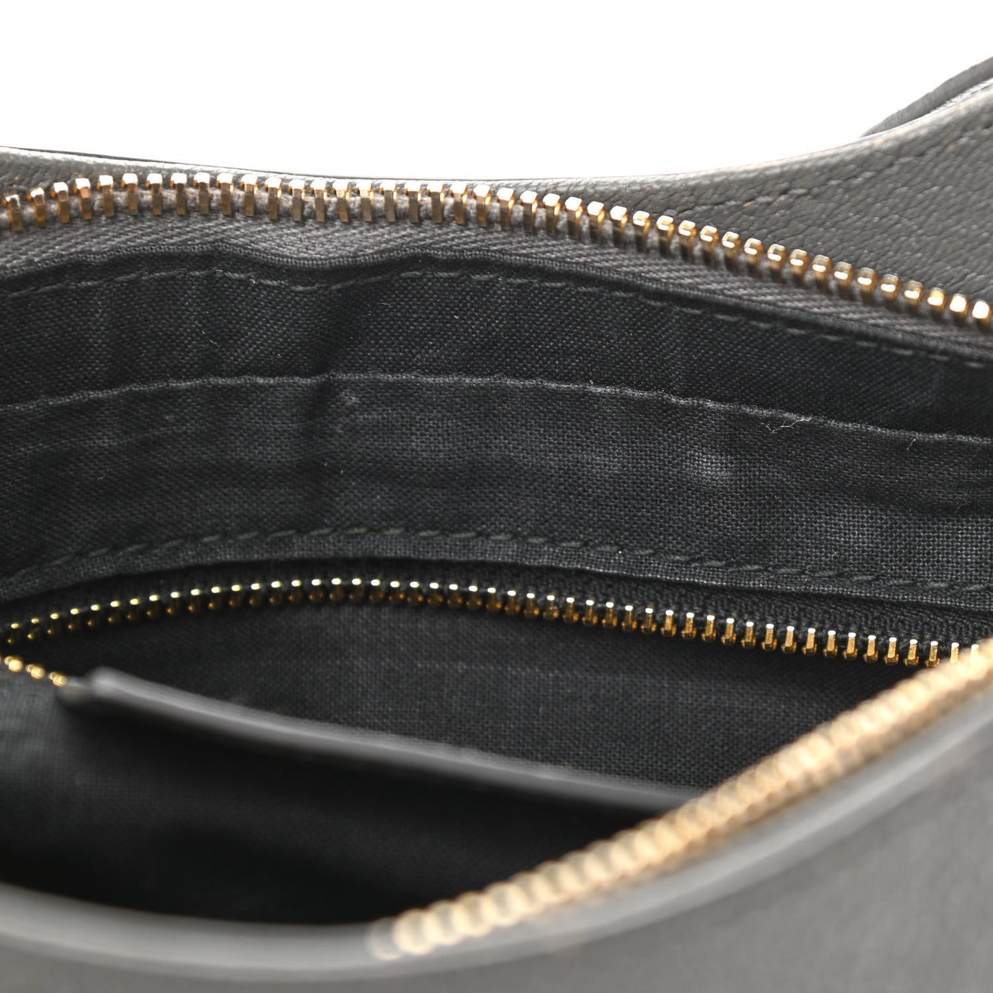 Chevre Gold Metallic Edge Hardware Hip Gris Acier