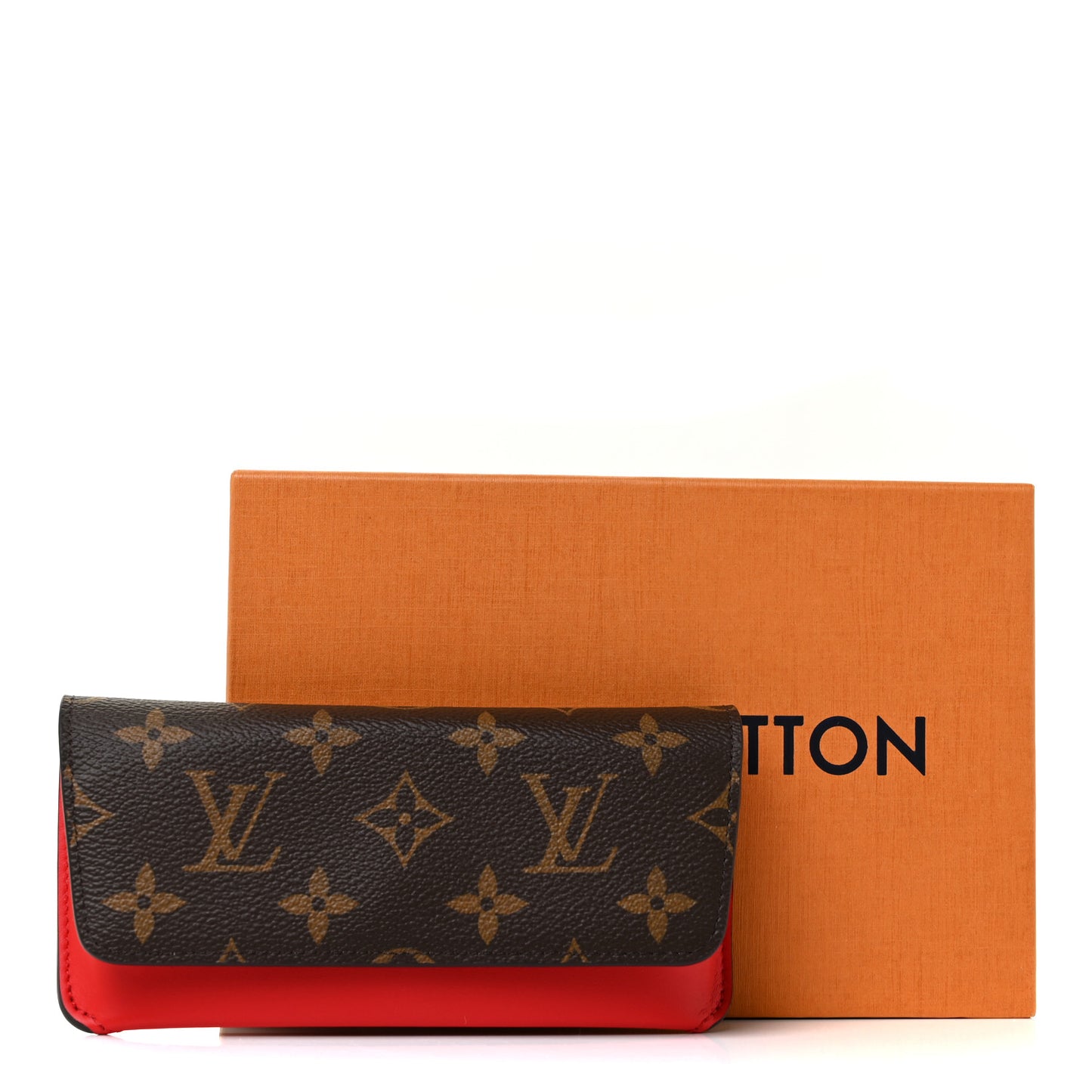Monogram Woody Glasses Case Rouge