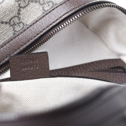 Gucci GG Supreme Monogram Calfskin Web Small Ophidia Day Backpack Beige Ebony New Acero 8 of 9