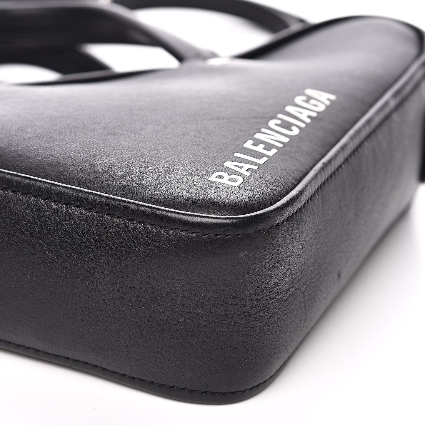 Calfskin XS Triangle Duffle Black