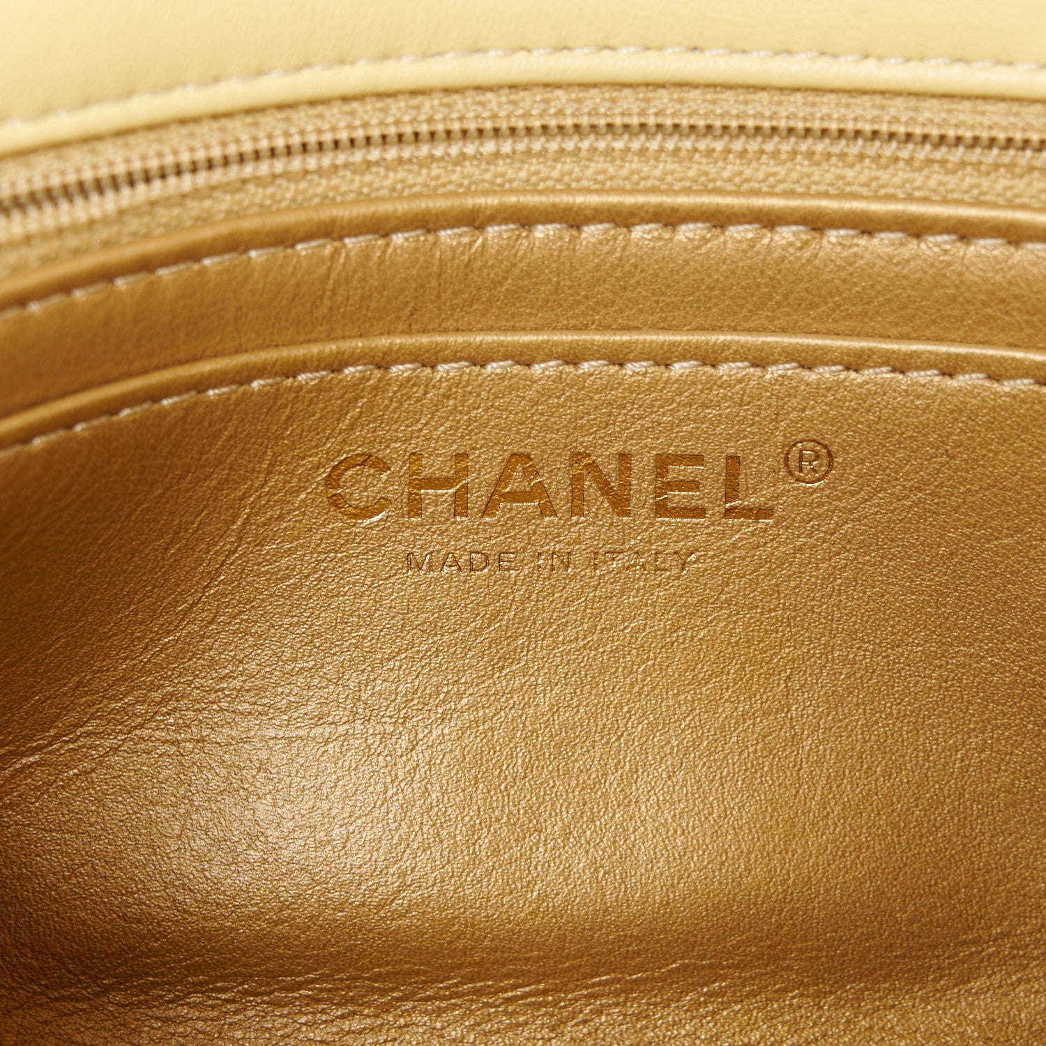 Chanel Lambskin Quilted Mini Rectangular Pearl Crush Flap Light Yellow 6 of 11