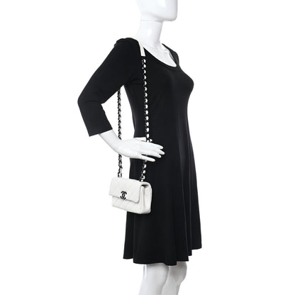 Chanel Caviar Quilted My Everything Small Flap White Black 2 of 10