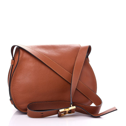 Chloe Calfskin Medium Marcie Round Crossbody Bag Tan 3 of 10