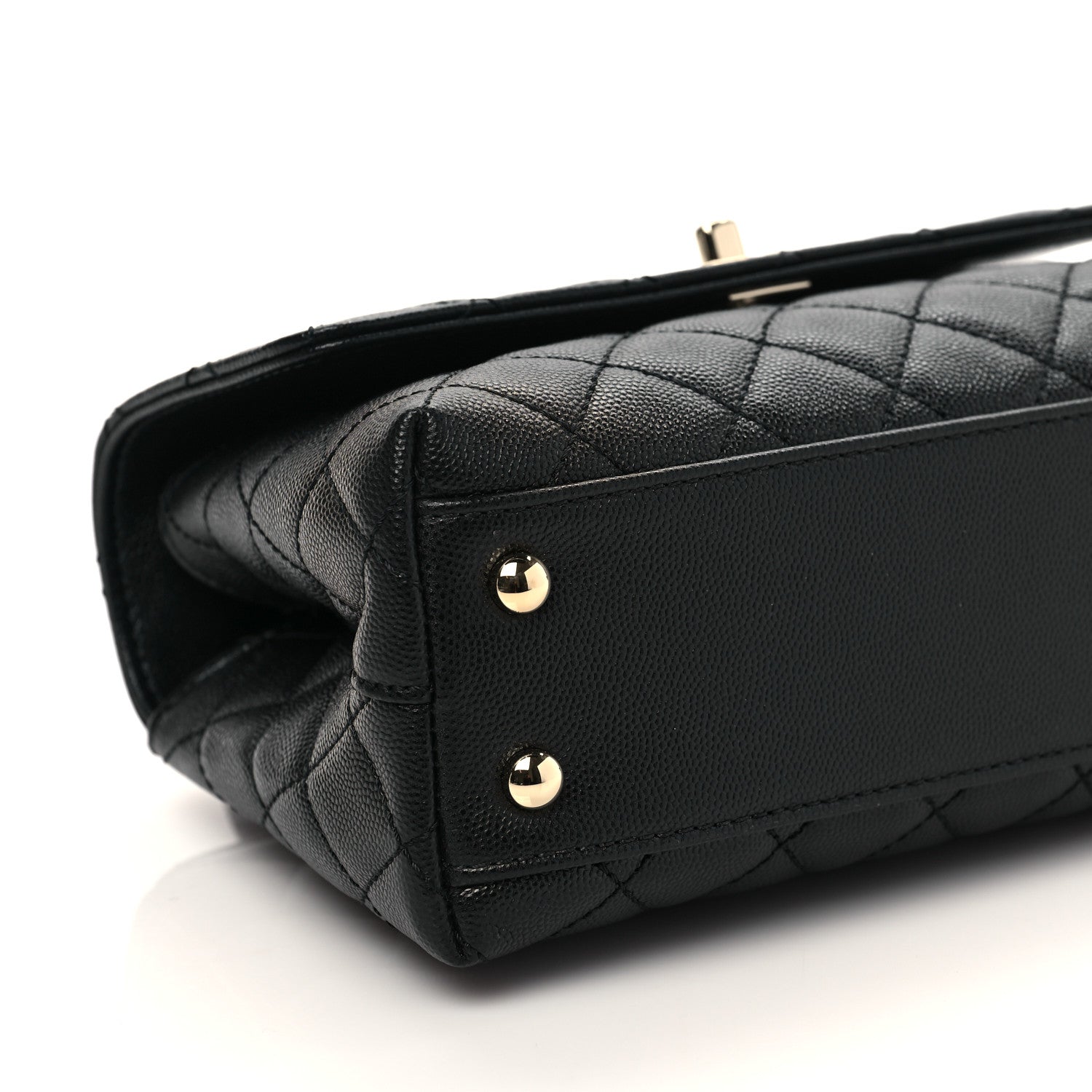 Chanel Caviar Quilted Mini Coco Handle Flap Black 8 of 9