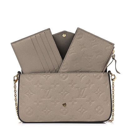 Louis Vuitton Empreinte Pochette Felicie Chain Wallet Tourterelle 7 of 7