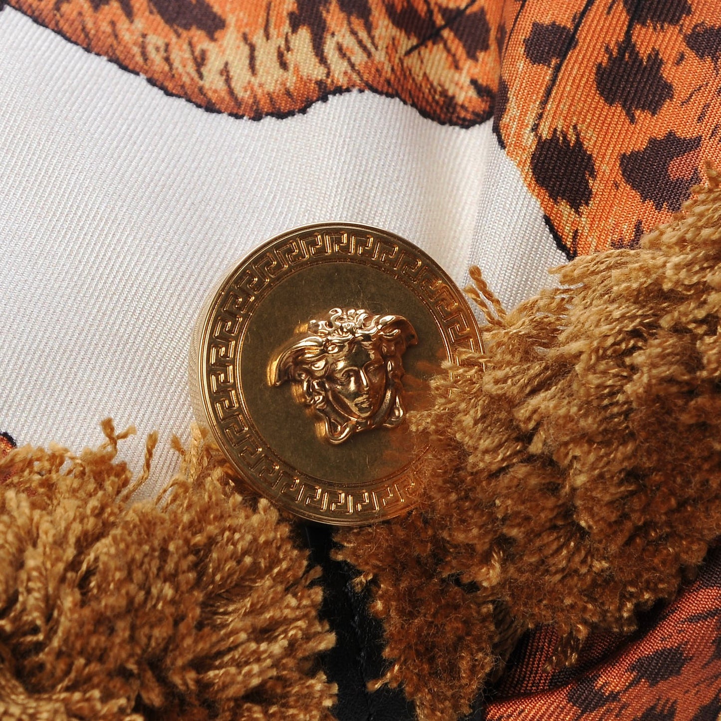 Silk Leopard Print Pillow Talk Shoulder Bag Gold