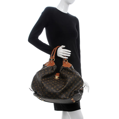 Louis Vuitton Monogram Mahina XL Crocodile Trim Tote 2 of 8