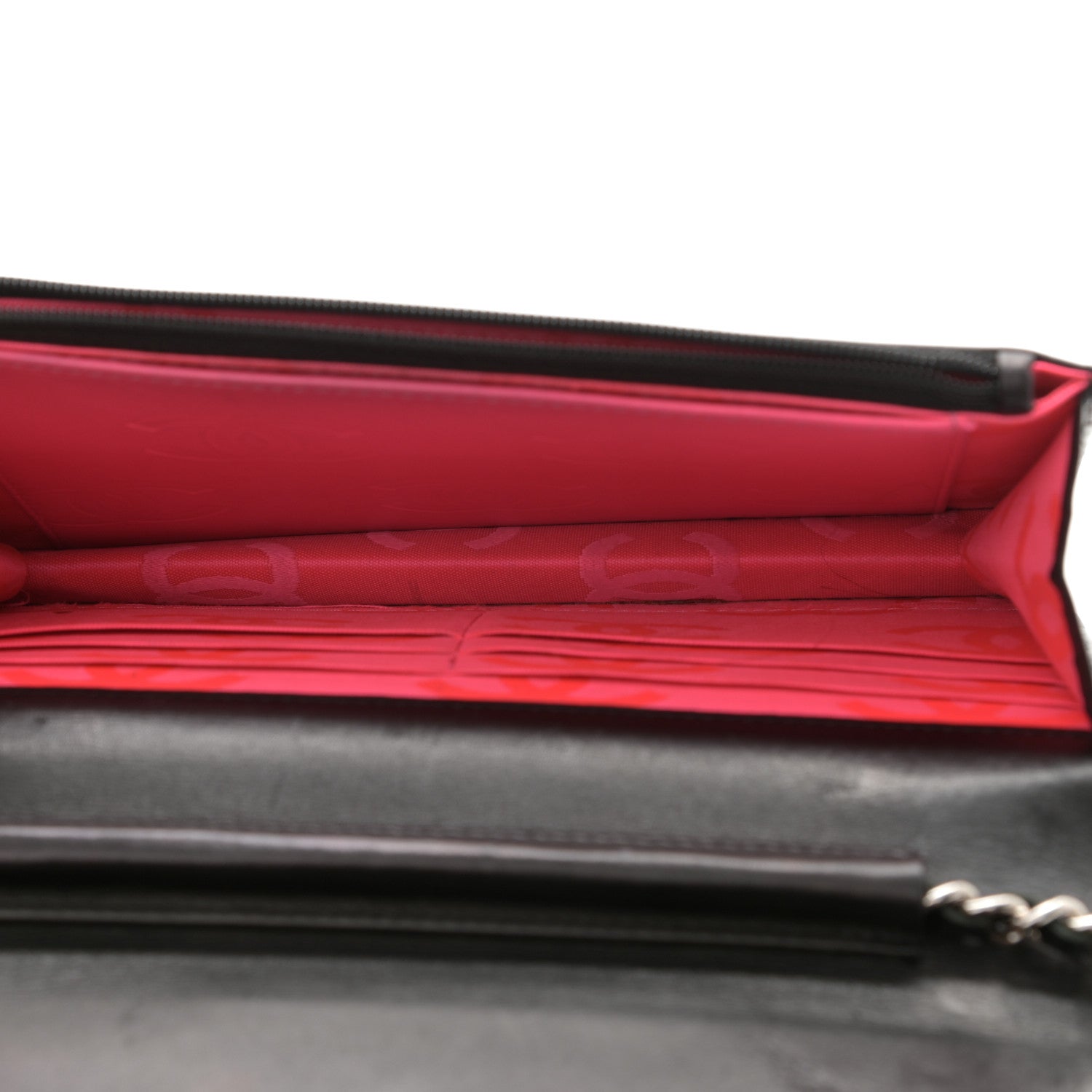 Chanel Calfskin Quilted Cambon Wallet On Chain WOC Black 5 of 14