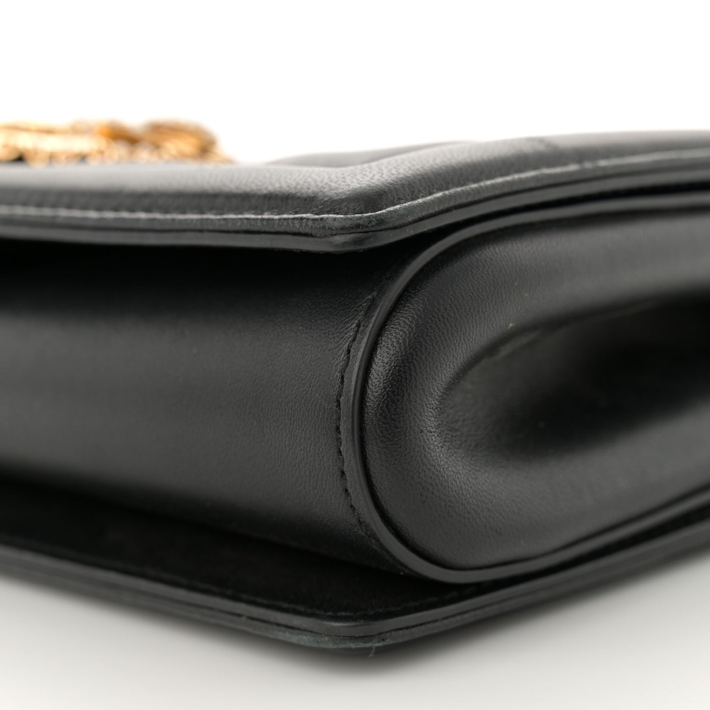 Calfskin Large Devotion Crossbody Bag Black