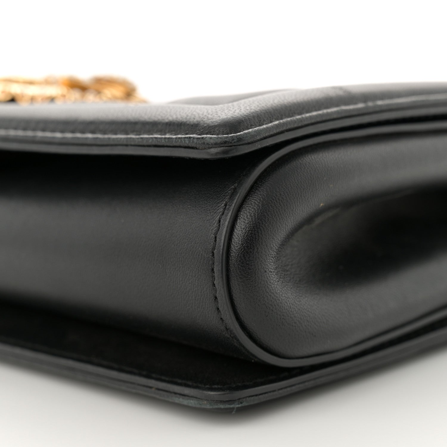 Dolce & Gabbana Calfskin Large Devotion Crossbody Bag Black 10 of 17