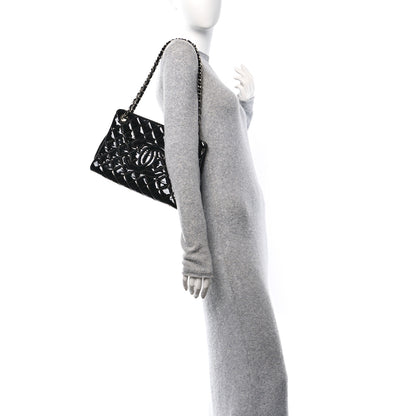 Chanel Patent Quilted Timeless CC Shopping Tote Black 2 of 10